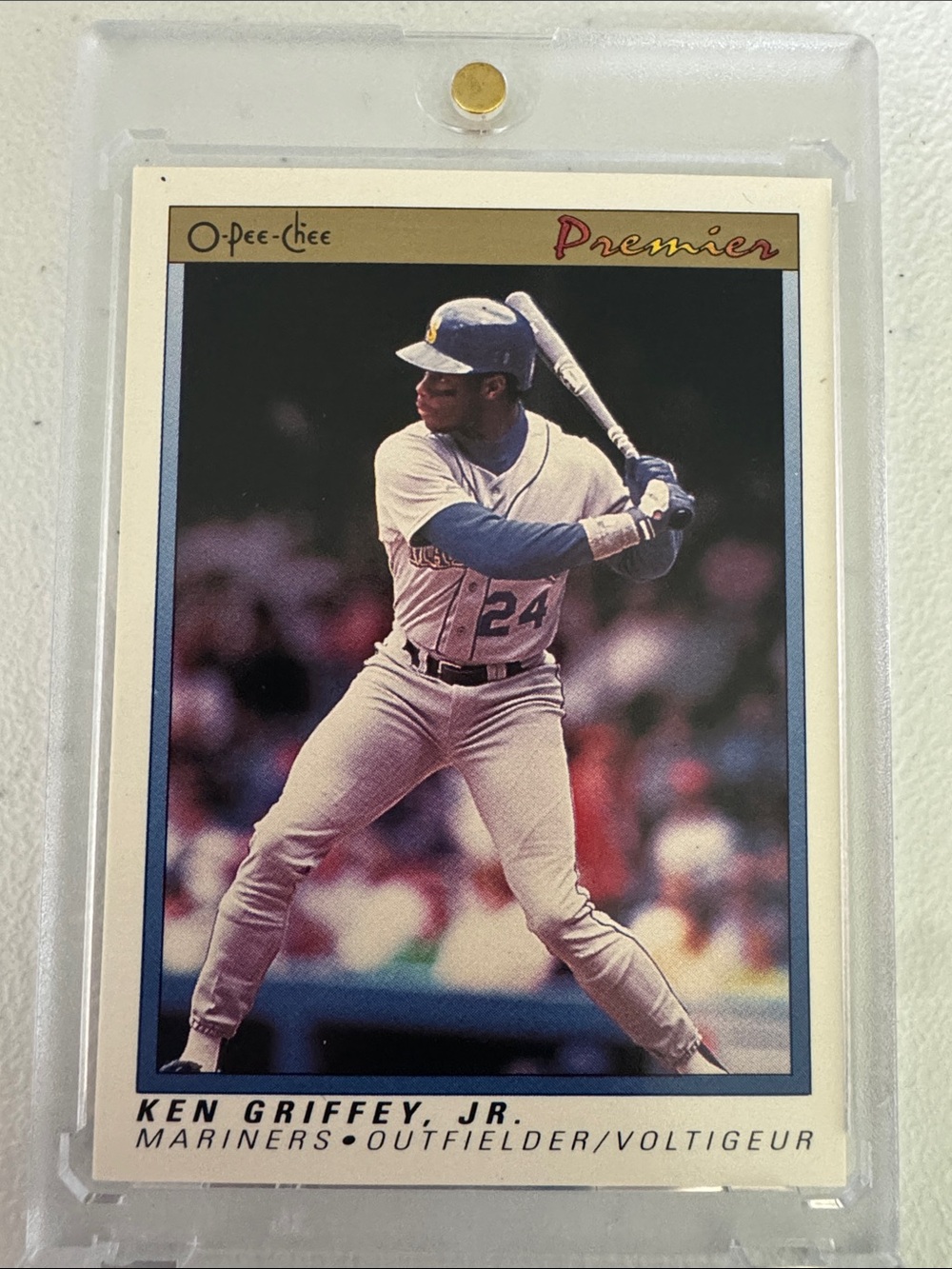1991 OPC Premier Ken Griffey Jr. Trading Card - Blue/White